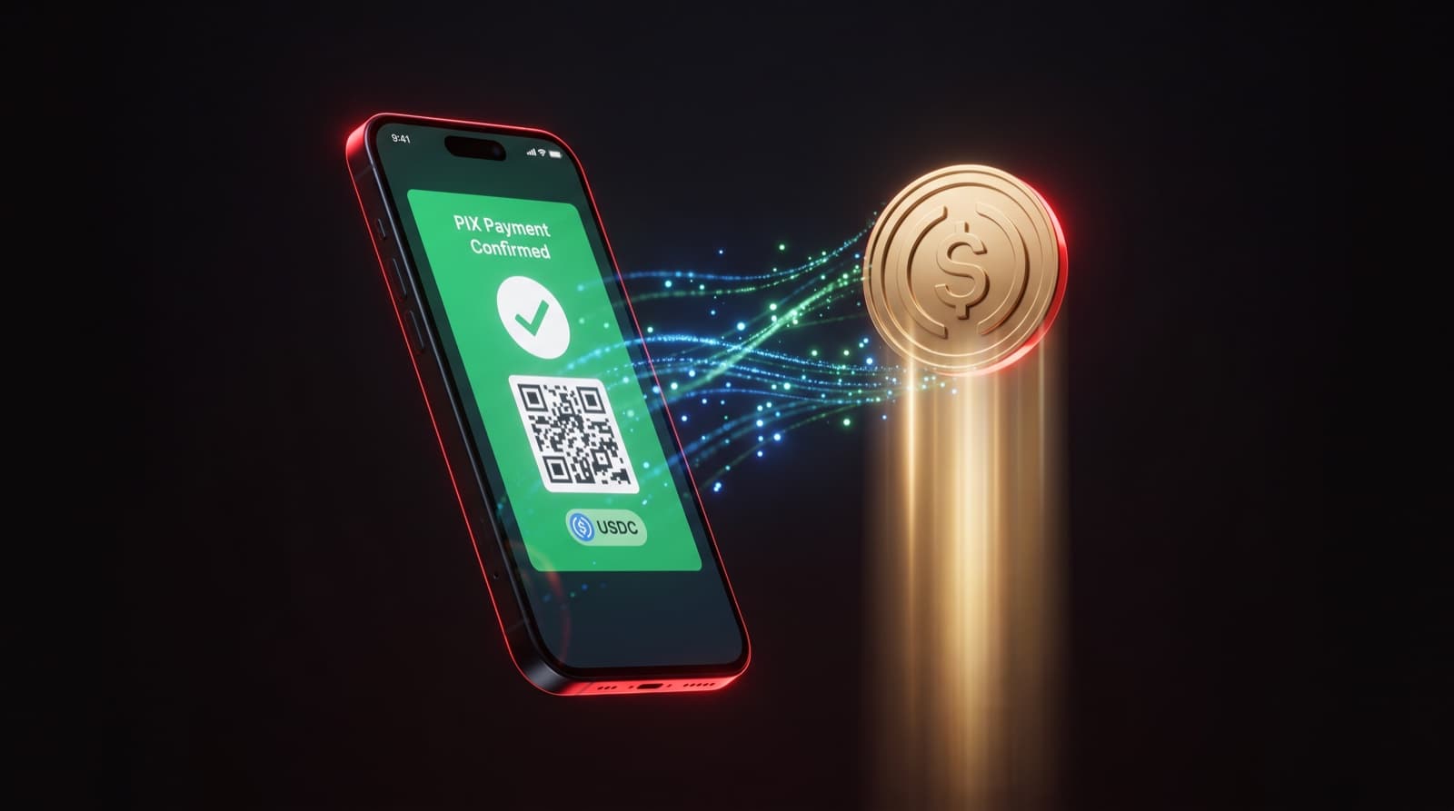 Como receber pagamentos em stablecoin no Brasil usando PIX
